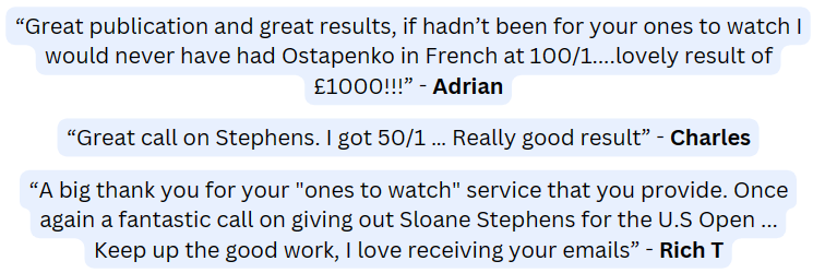 Ones to Watch Member Testimonials from Adrian, Charles & Rich T