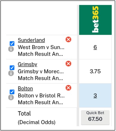 Football League Win & BTSS Trixie